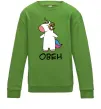 Детский Свитшот Овен єдиноріг Лаймовый фото