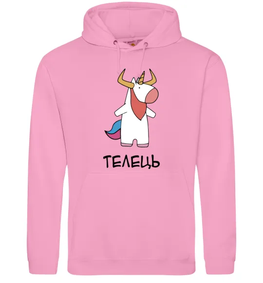 Жіноча толстовка (худі) Телець єдиноріг Рожевий фото