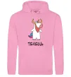 Жіноча толстовка (худі) Телець єдиноріг Рожевий фото