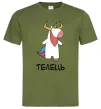 Чоловіча футболка Телець єдиноріг Оливковий Чоловіча футболка Телець єдиноріг Оливковий фото