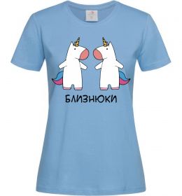 Женская футболка Близнюки єдиноріг