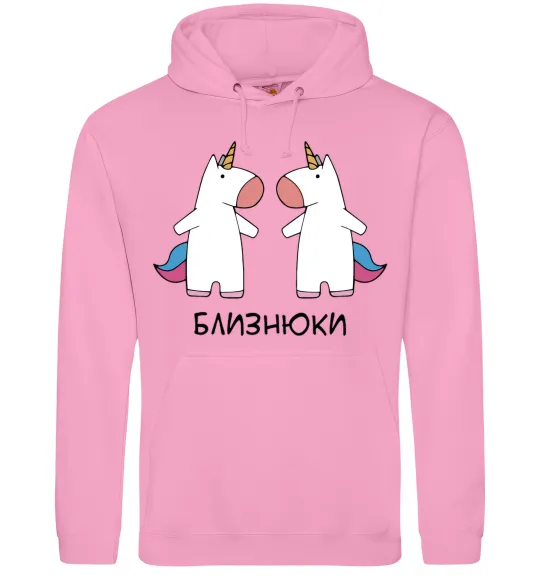 Жіноча толстовка (худі) Близнюки єдиноріг Рожевий фото