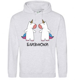 Женская толстовка (худи) Близнюки єдиноріг