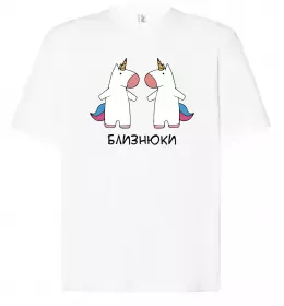 Футболка Оверсайз Близнюка знак Чорний фото