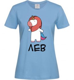 Жіноча футболка Лев єдиноріг
