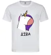 Чоловіча футболка Діва єдиноріг Білий фото