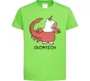 Дитяча футболка Скорпіон єдиноріг Лаймовий фото
