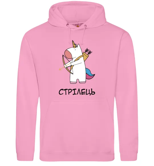 Женская толстовка (худи) Стрілець єдиноріг Розовый фото