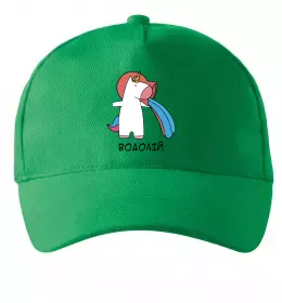 Кепка Водолій єдиноріг Зеленый фото