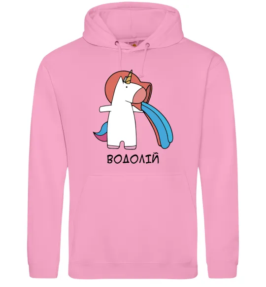 Жіноча толстовка (худі) Водолій єдиноріг Рожевий фото