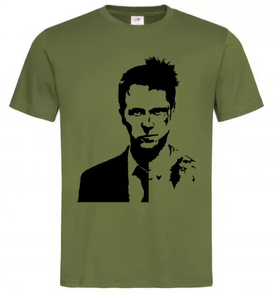 Чоловіча футболка Fight club black Оливковий фото