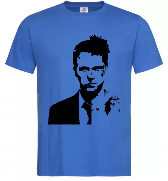 Чоловіча футболка Fight club black Яскраво-синій фото