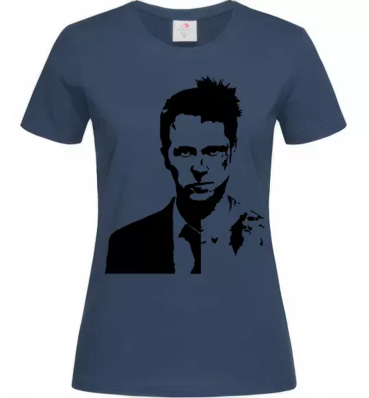 Жіноча футболка Fight club black Темно-синій фото