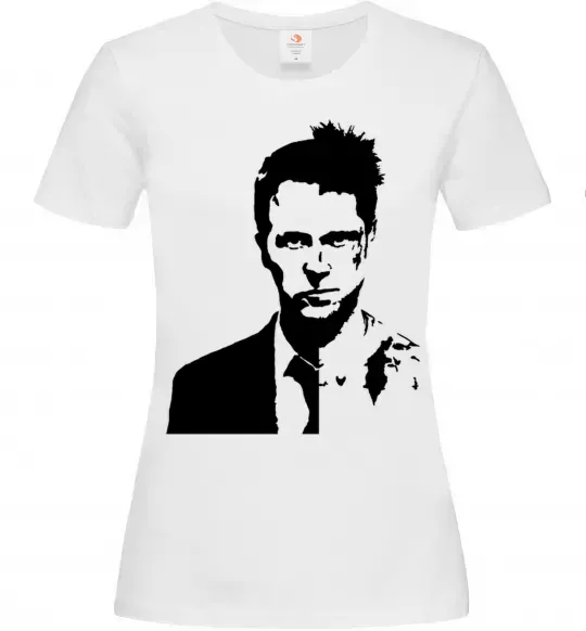 Жіноча футболка Fight club black Білий фото