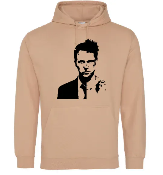 Чоловіча толстовка (худі) Fight club black Пісочний фото