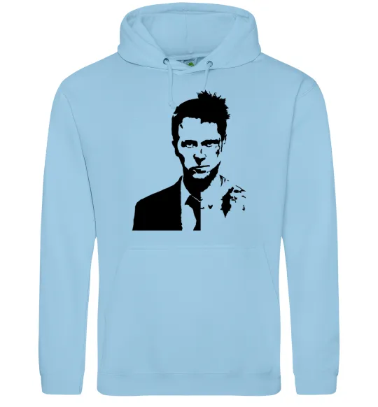 Жіноча толстовка (худі) Fight club black Блакитний фото