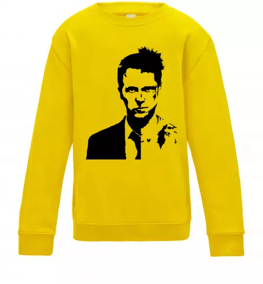 Дитячий світшот Fight club black Сонячно жовтий фото