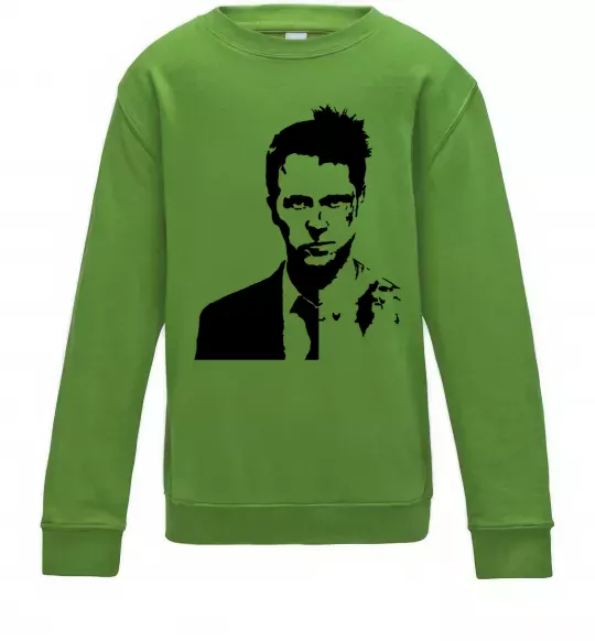 Дитячий світшот Fight club black Лаймовий фото