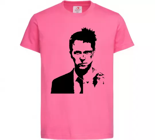 Дитяча футболка Fight club black Яскраво-рожевий фото