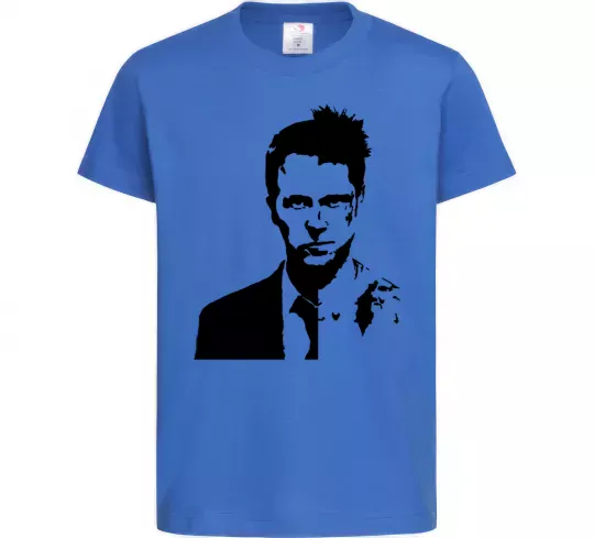 Дитяча футболка Fight club black Яскраво-синій фото