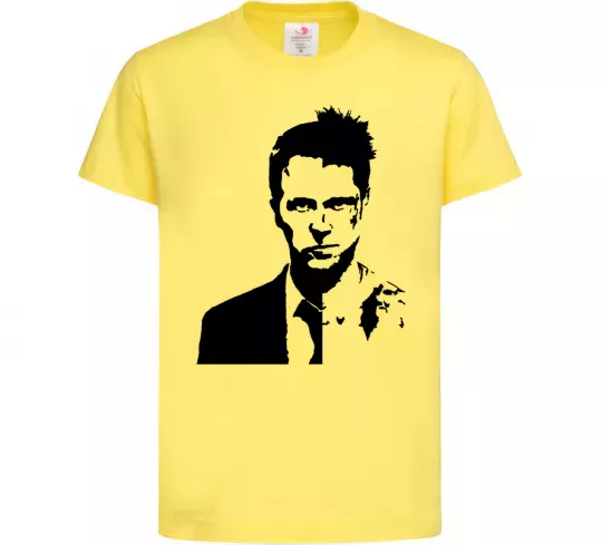Дитяча футболка Fight club black Лимонний фото