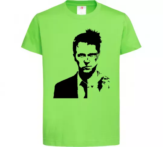 Дитяча футболка Fight club black Лаймовий фото