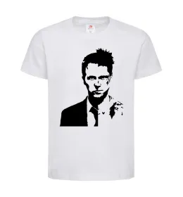 Дитяча футболка Fight club black Білий фото