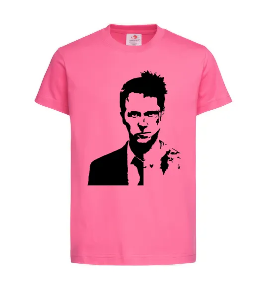 Детская футболка Fight club black Ярко-розовый фото