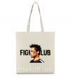 Эко-сумка Fight club Brad Pitt Бежевый фото