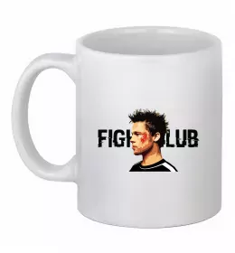 Чашка керамическая Fight club Тайлер Белый фото