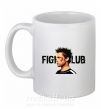 Чашка керамічна Fight club Brad Pitt Білий фото