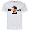 Чоловіча футболка Fight club Brad Pitt Білий фото
