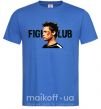 Чоловіча футболка Fight club Brad Pitt Яскраво-синій фото
