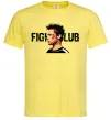 Мужская футболка Fight club Brad Pitt Лимонный фото