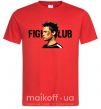 Чоловіча футболка Fight club Brad Pitt Червоний фото