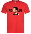 Мужская футболка Fight club Brad Pitt Красный фото