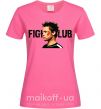 Жіноча футболка Fight club Brad Pitt Яскраво-рожевий фото