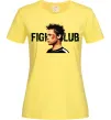 Женская футболка Fight club Brad Pitt Лимонный Женская футболка Fight club Brad Pitt Лимонный фото