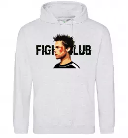 Женская толстовка (худи) Fight Club bomb Серый меланж фото Женская толстовка (худи) Fight Club bomb Серый меланж фото