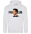 Жіноча толстовка (худі) Fight club Brad Pitt Сірий меланж фото