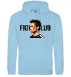 Жіноча толстовка (худі) Fight club Brad Pitt Блакитний Жіноча толстовка (худі) Fight club Brad Pitt Блакитний фото