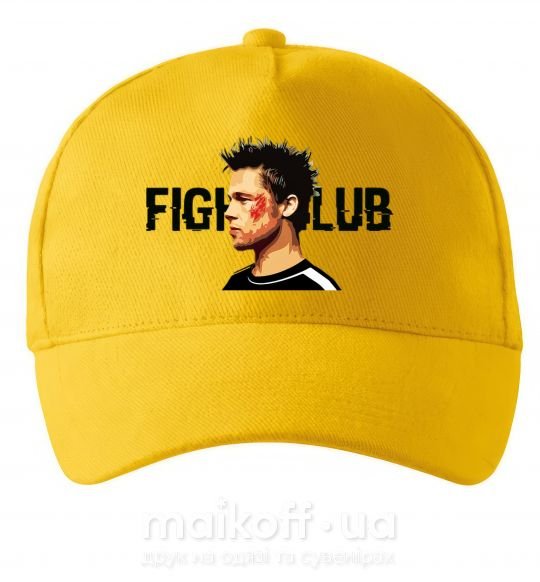Кепка Fight club Brad Pitt Сонячно жовтий фото
