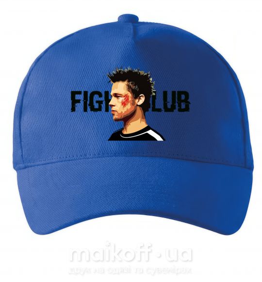 Кепка Fight club Brad Pitt Ярко-синий фото