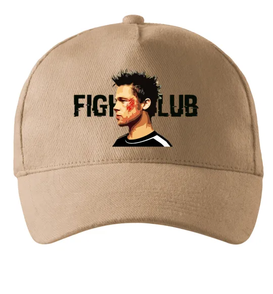 Кепка Fight club Brad Pitt Пісочний фото