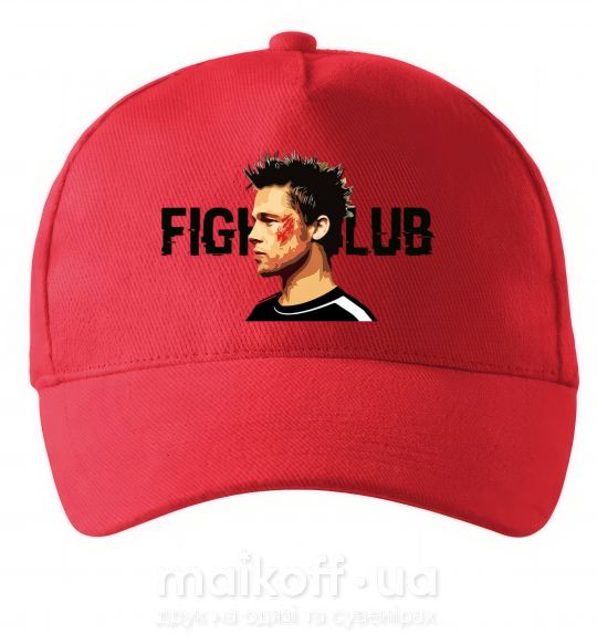 Кепка Fight club Brad Pitt Красный фото