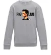 Детский Свитшот Fight club Brad Pitt Серый меланж фото
