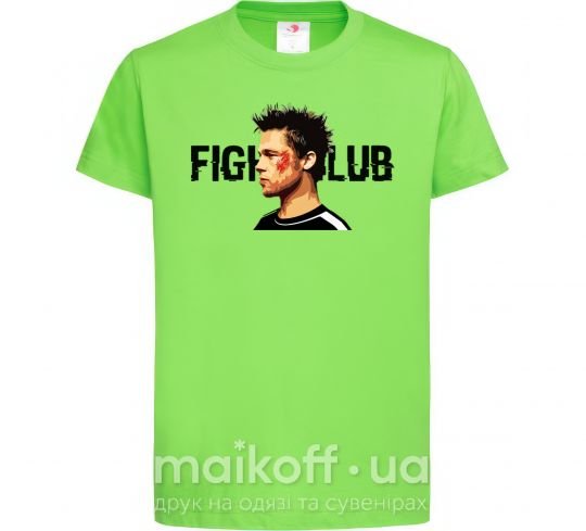 Детская футболка Fight club Brad Pitt Лаймовый фото