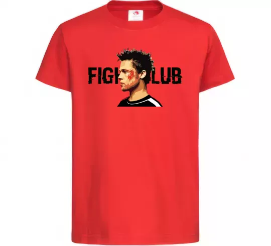 Дитяча футболка Fight club Brad Pitt Червоний фото