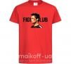 Детская футболка Fight club Brad Pitt Красный фото