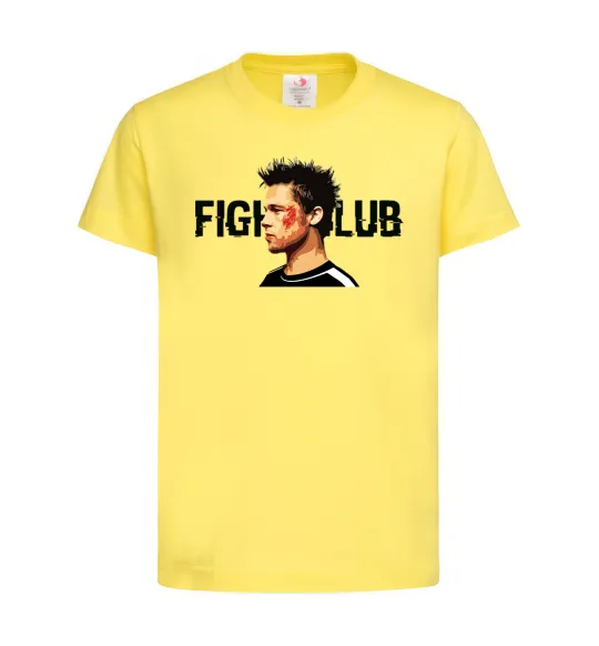 Дитяча футболка Fight club Brad Pitt Лимонний фото